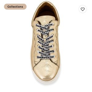 Size 36 Chloe Gold Sneakers
